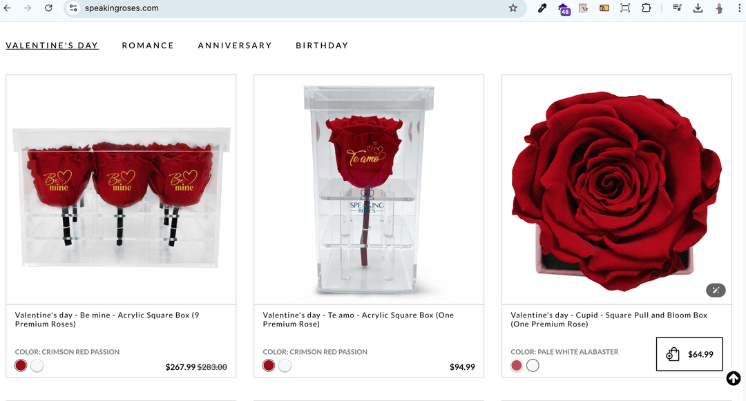 3D Rose Box Customizer